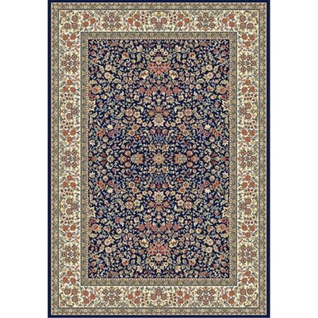 Dynamic Rugs Ancient Garden 7 ft. 10 in. x 11 ft. 2 in. 57078-3434 Rug - Blue/Ivory AN912570783434